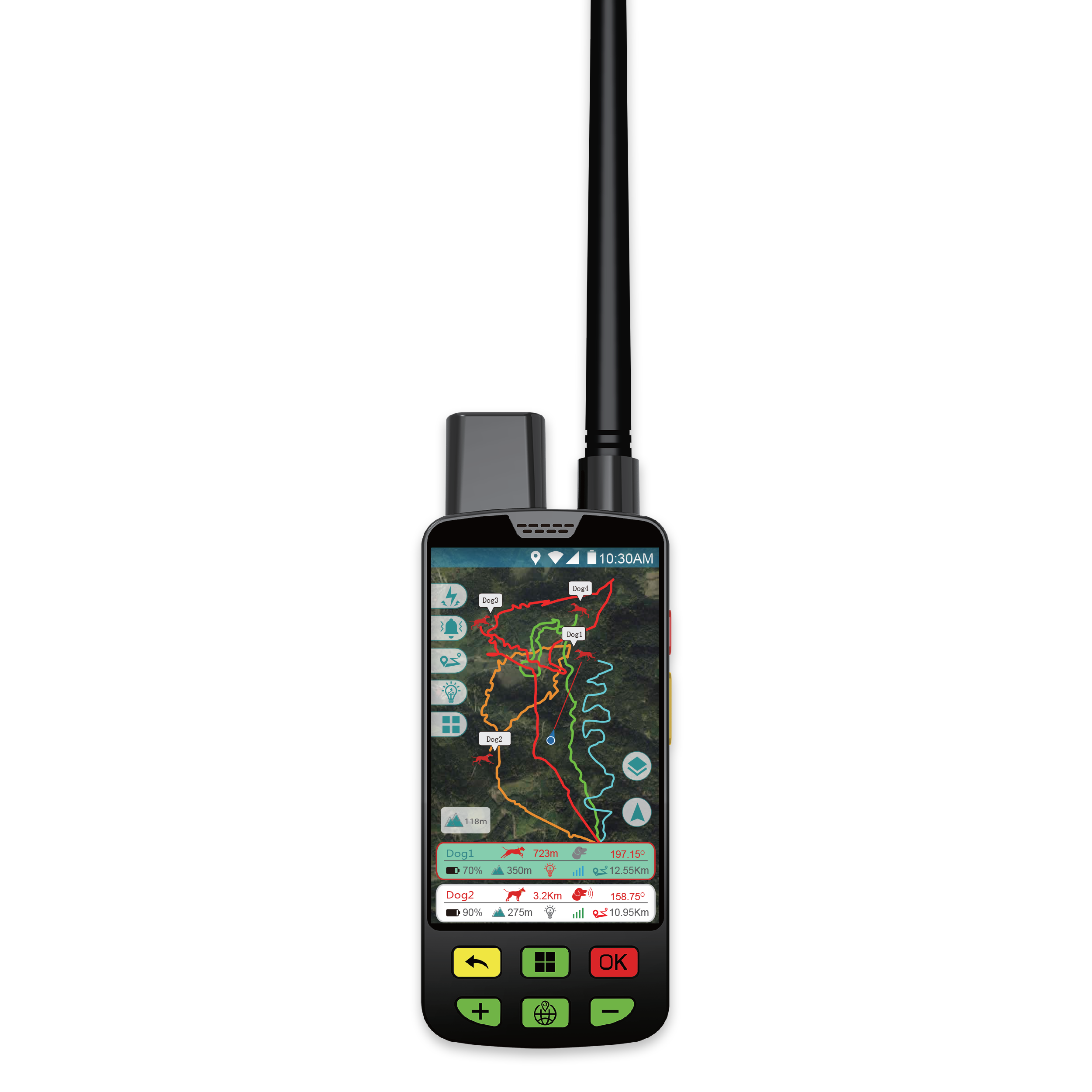 Image of a 4G Handheld for dog tracking